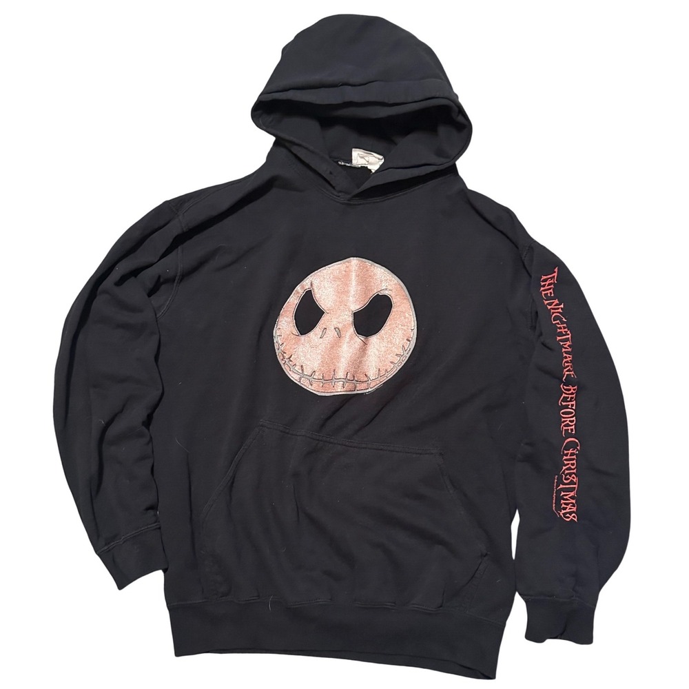 The Nightmare Before Christmas‎ Jack Skellington Hoodie Disneyland Black Size M